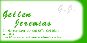 gellen jeremias business card